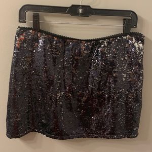 Pewter (Dark Grey) Sequin Skirt